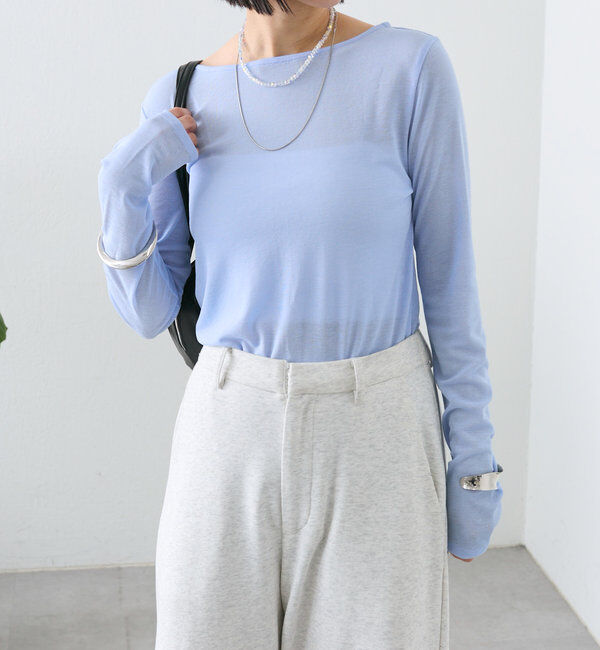  「newシアーロングTシャツ」|Tシャツ・カットソー|