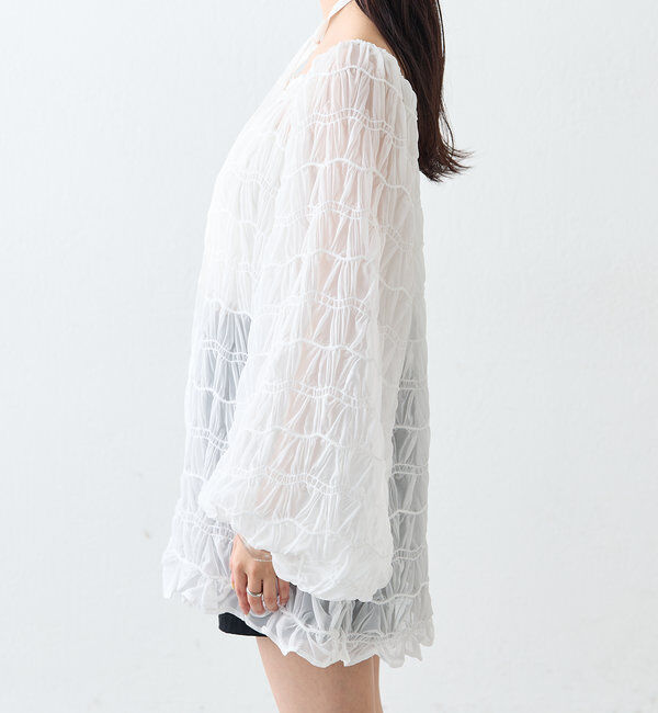  「ウェーブシアーブラウス」|シャツ・ブラウス|