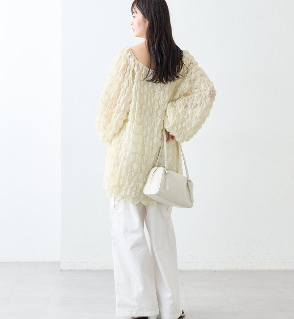  「ウェーブシアーブラウス」|シャツ・ブラウス|