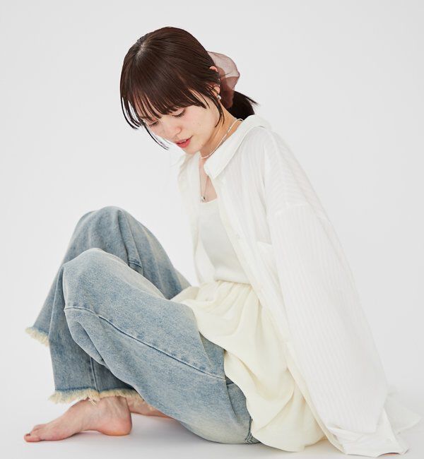  「[森川企画]レイヤードストライプドロストシャツ」|シャツ・ブラウス|