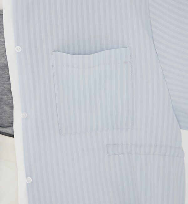  「[森川企画]レイヤードストライプドロストシャツ」|シャツ・ブラウス|