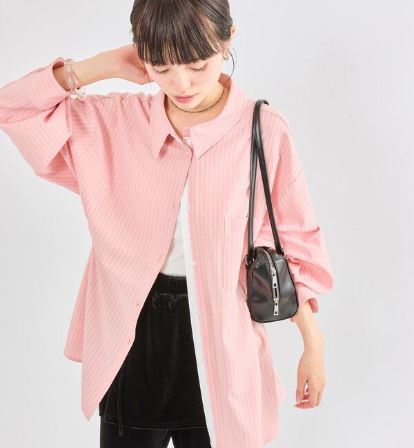  「[森川企画]レイヤードストライプドロストシャツ」|シャツ・ブラウス|
