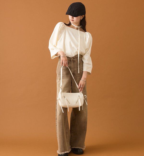  「チョーカーリボンパフブラウス」|シャツ・ブラウス|