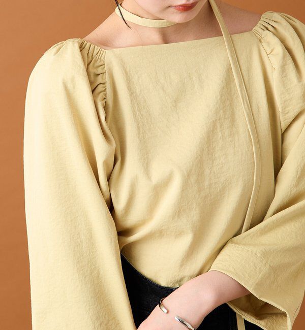  「チョーカーリボンパフブラウス」|シャツ・ブラウス|