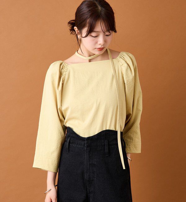  「チョーカーリボンパフブラウス」|シャツ・ブラウス|