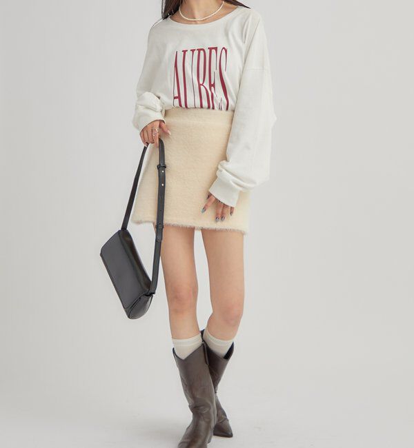  「BIGロゴロングTシャツ」|Tシャツ・カットソー|