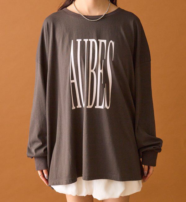  「BIGロゴロングTシャツ」|Tシャツ・カットソー|