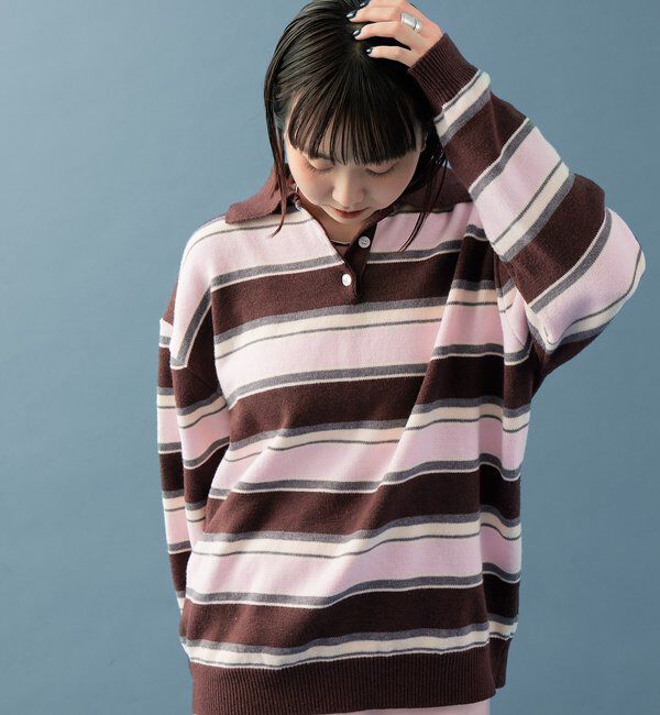  「マルチボーダーラガーニット」|ニット・セーター|