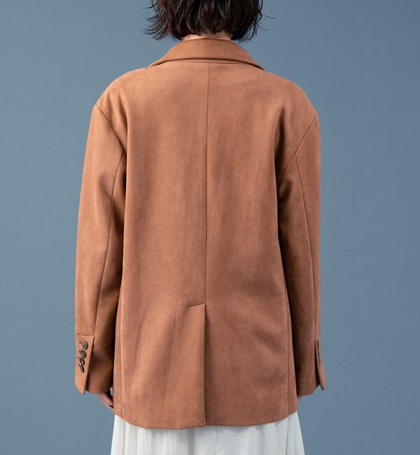  「フェイクスウェードジャケット」|テーラードジャケット|