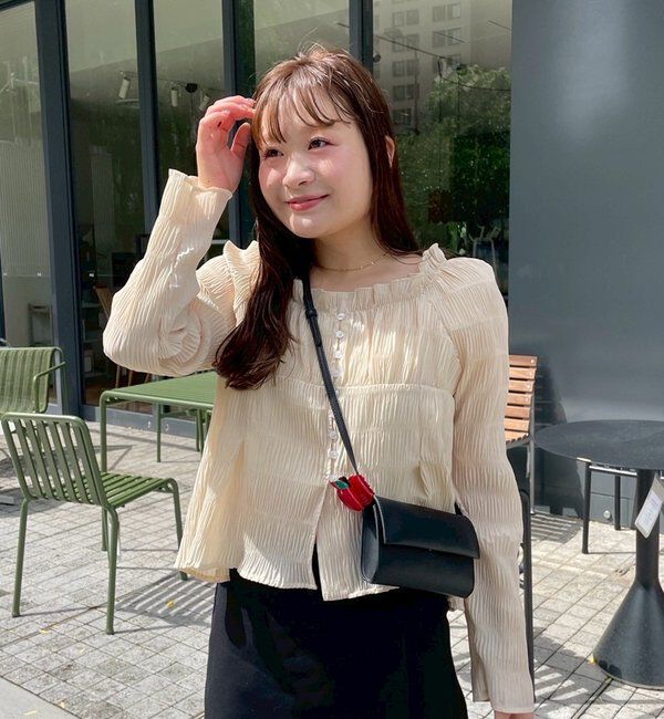  「【@__misa__03企画】シャーリングブラウス」|シャツ・ブラウス|