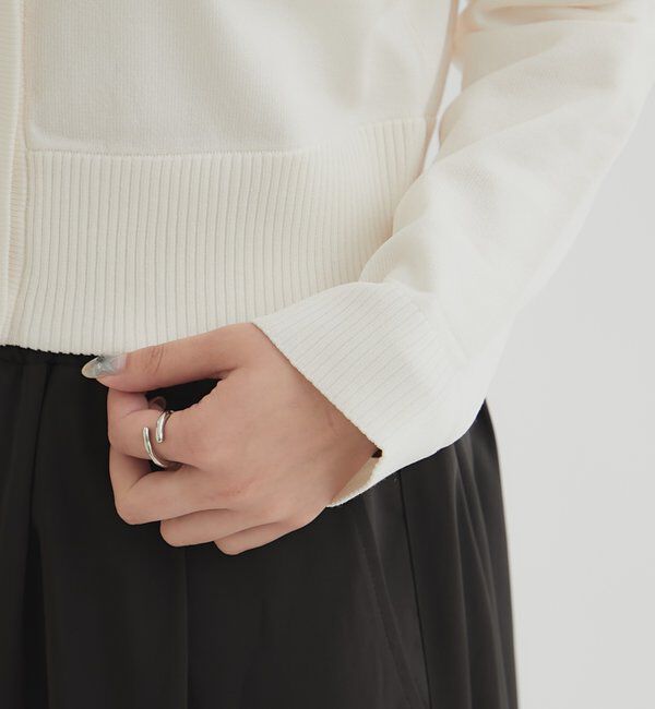  「クリアボタン カーディガン」|カーディガン|