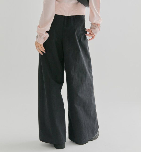  「サテンベルトパンツ」|チノ|