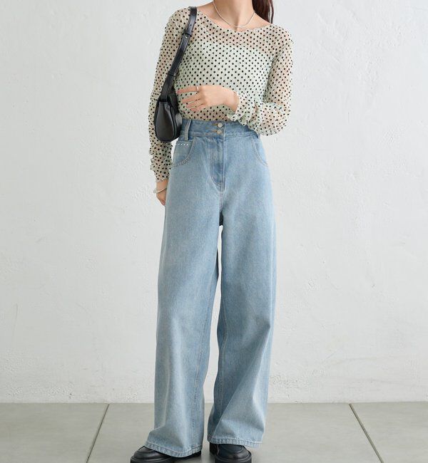  「ドットレースプルオーバー」|Tシャツ・カットソー|