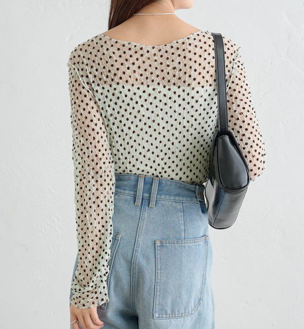  「ドットレースプルオーバー」|Tシャツ・カットソー|