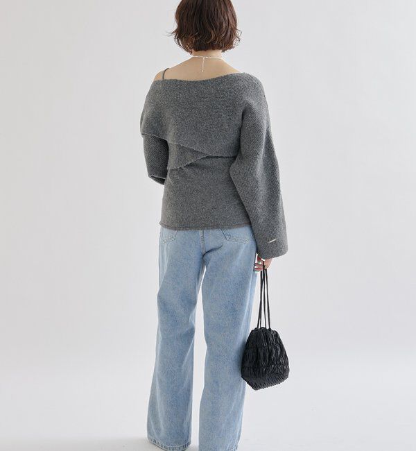  「クロスニットスリットキャミSET」|ニット・セーター|