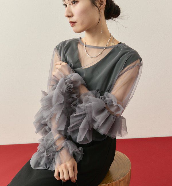  「【@____ri__125企画】ティアードフリルドレスSET」|ワンピース|