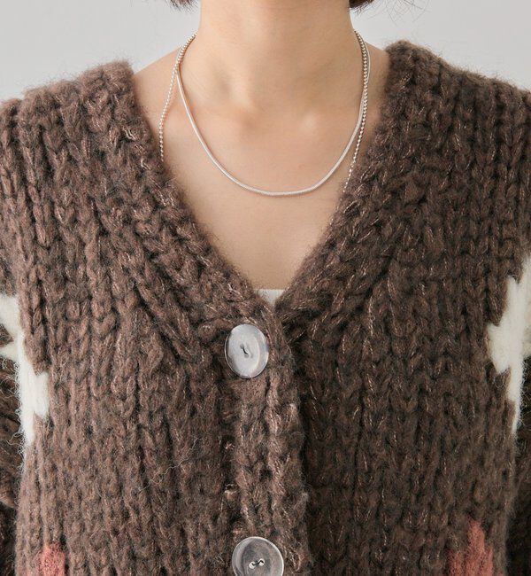  「ダイヤニットカーディガン」|カーディガン|