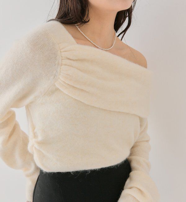 「ワンショルデザインニット」|ニット・セーター|