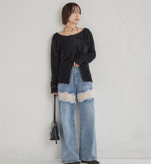  「シャギーリブカーディガン」|Tシャツ・カットソー|