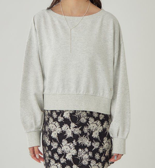  「袖ボリューム ショートスウェット」|Tシャツ・カットソー|