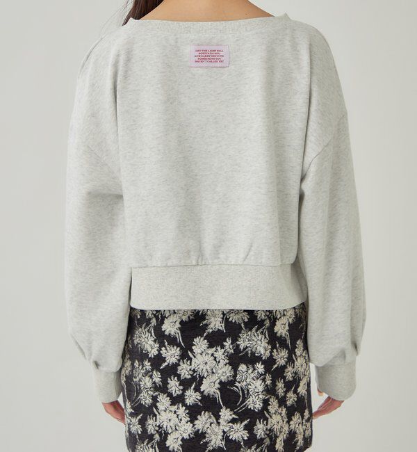  「袖ボリューム ショートスウェット」|Tシャツ・カットソー|