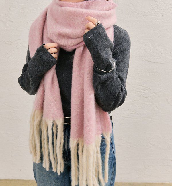  「カラーフリンジストール」|ストール|