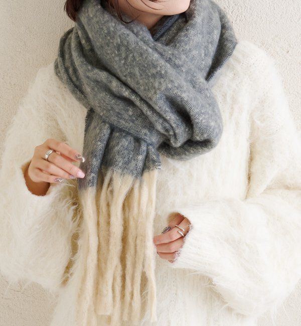  「カラーフリンジストール」|ストール|