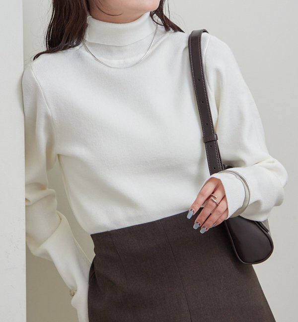  「タートルニット」|ニット・セーター|オフホワイト