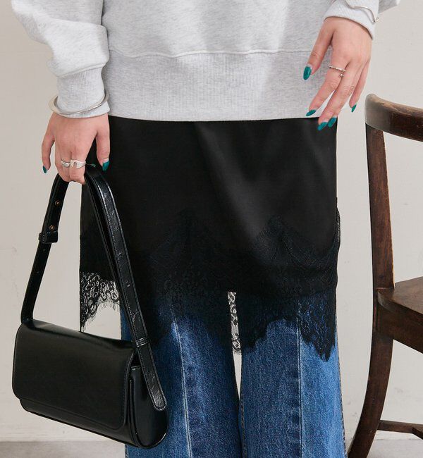  「裾レースマルチスカート」|スカート|