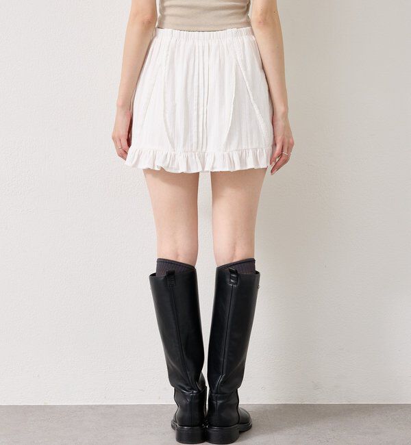  「コットンフリルミニスカート」|スカート|
