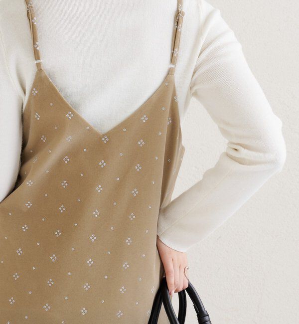  「シャイニーベロアミニキャミワンピース」|ワンピース|