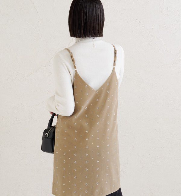  「シャイニーベロアミニキャミワンピース」|ワンピース|