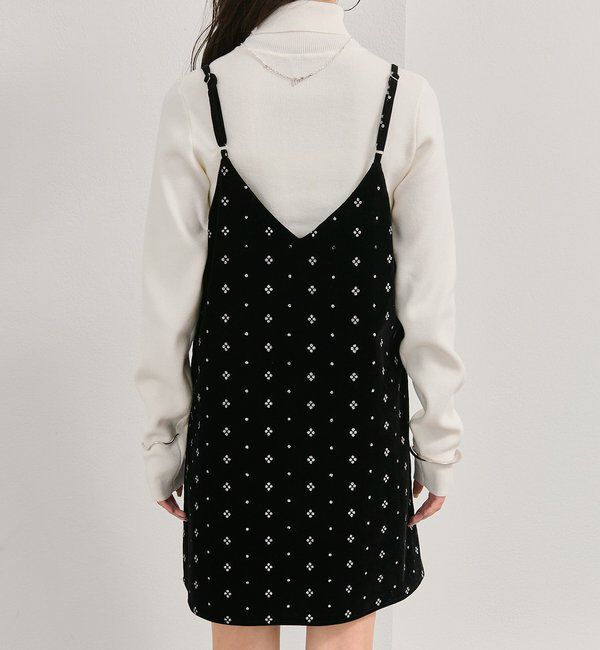  「シャイニーベロアミニキャミワンピース」|ワンピース|