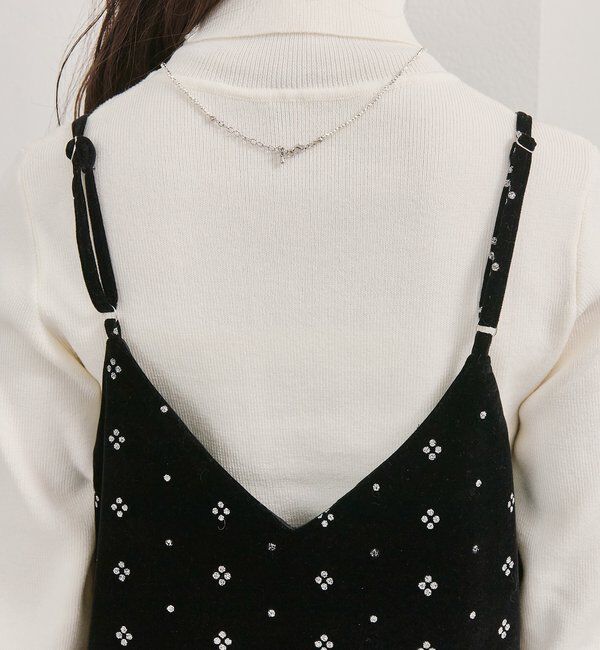  「シャイニーベロアミニキャミワンピース」|ワンピース|