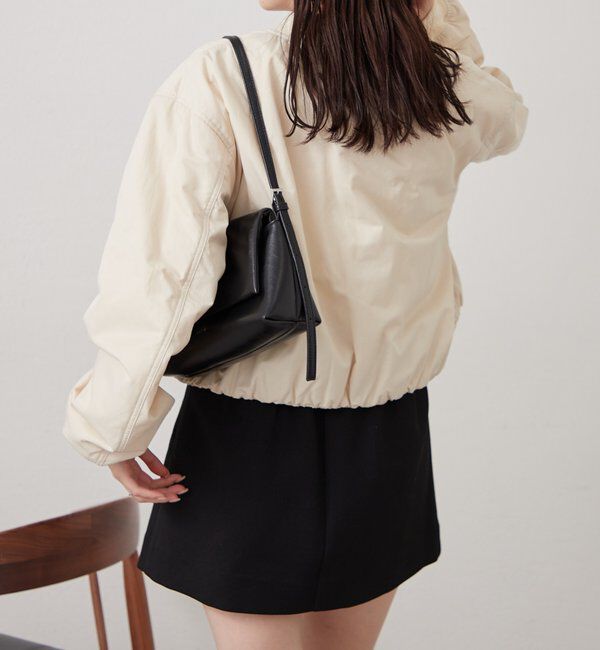  「サテンショートブルゾン」|ブルゾン・スタジャン|