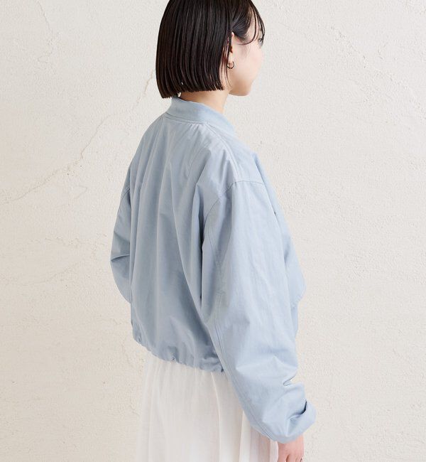  「サテンショートブルゾン」|ブルゾン・スタジャン|