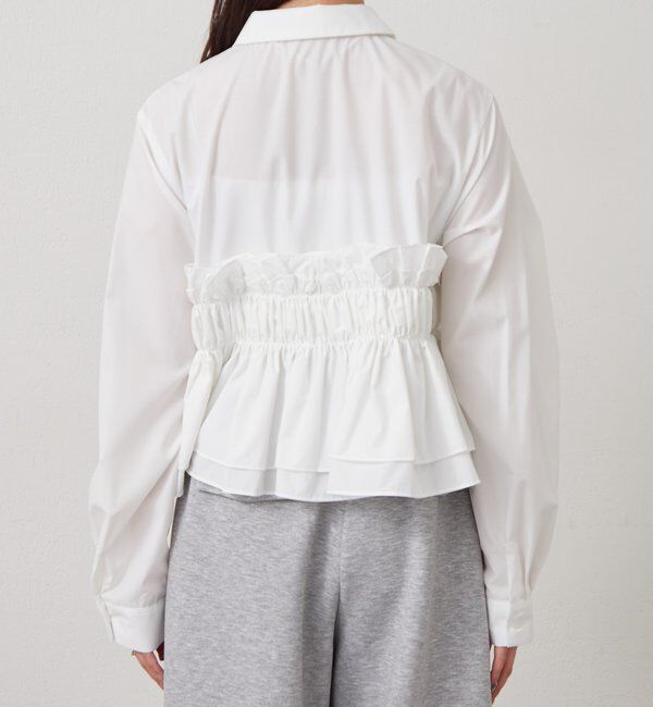  「シャーリングティアード ブラウス」|シャツ・ブラウス|