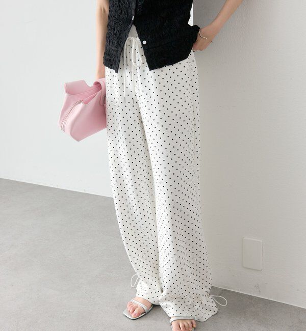  「裾ドロストスウェットパンツ」|チノ|