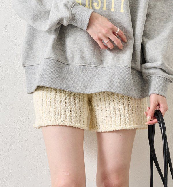  「スラブヤーンニットパンツ」|チノ|