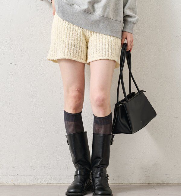  「スラブヤーンニットパンツ」|チノ|