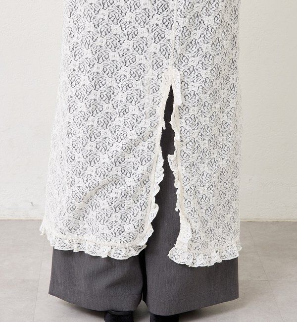  「カットレース切替ワンピース」|ワンピース|