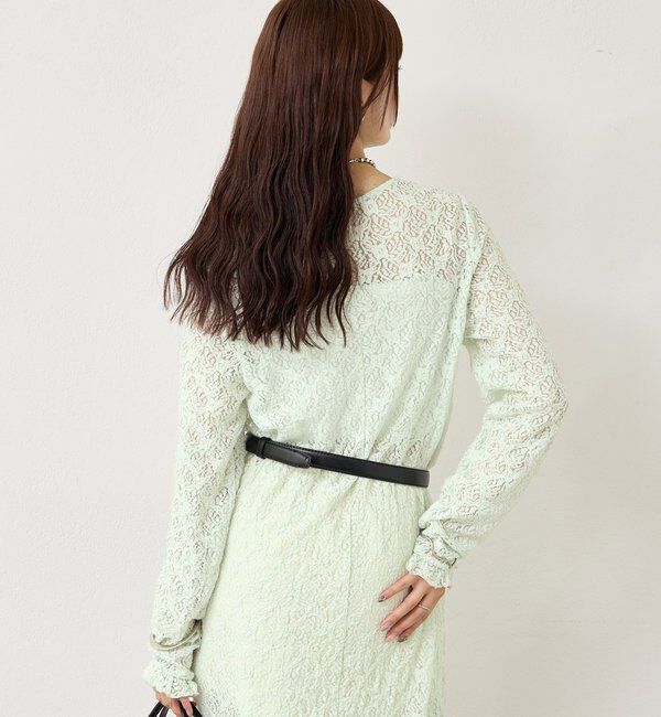  「カットレース切替ワンピース」|ワンピース|