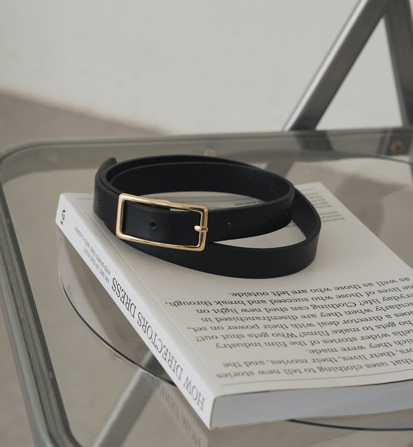  「【GALENA/ガレナ】ワイドバックルベルト」|ベルト|ブラック