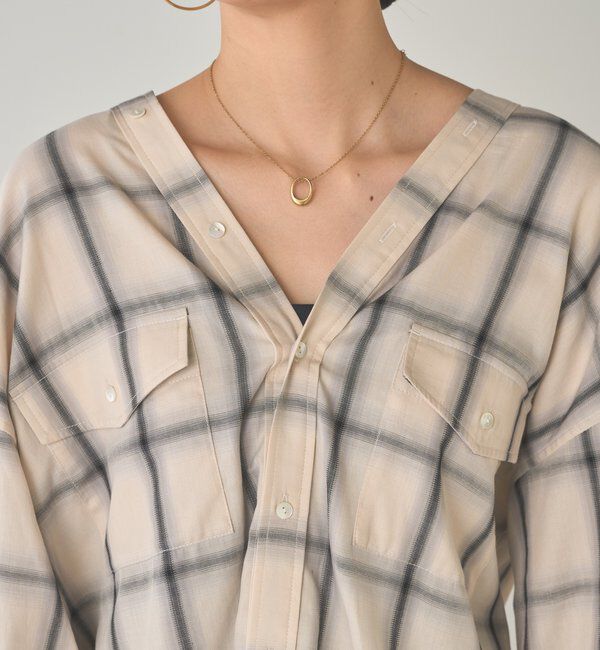  「オンブレチェックシャツ」|シャツ・ブラウス|