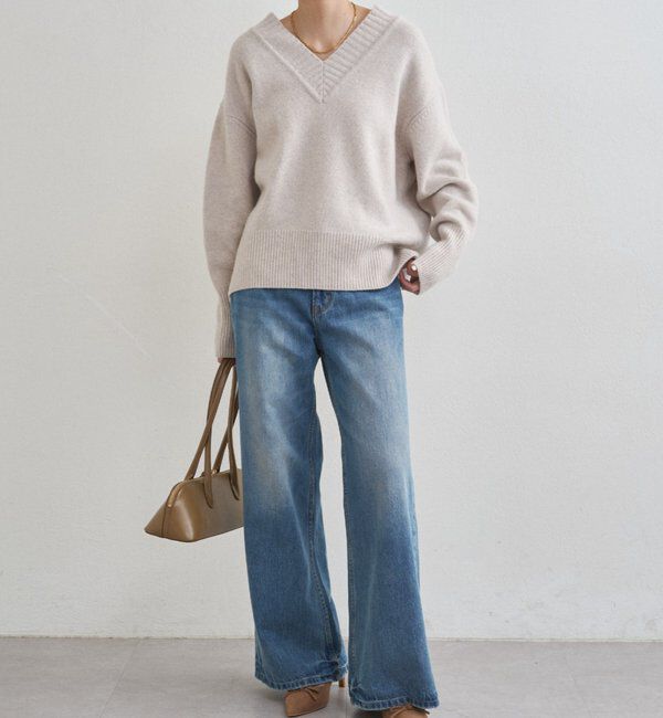  「ウール100Vニット」|ニット・セーター|