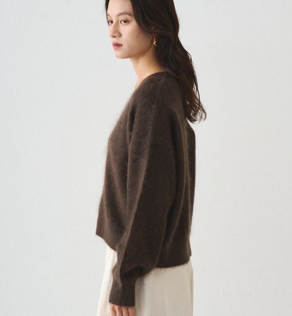  「シャギーショートニットカーディガン」|ニット・セーター|