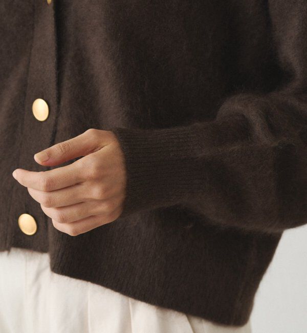  「シャギーショートニットカーディガン」|ニット・セーター|