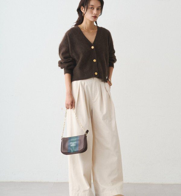  「シャギーショートニットカーディガン」|ニット・セーター|