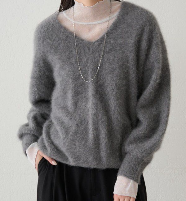  「シアーチュールハイネックプルオーバー」|Tシャツ・カットソー|