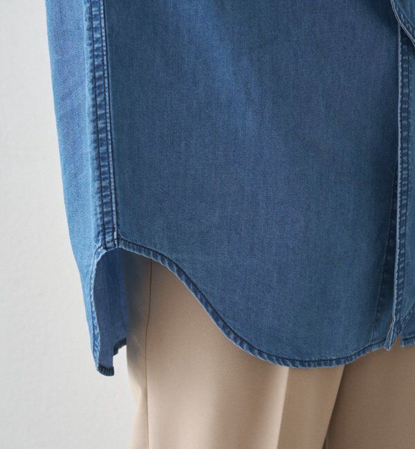 「ライトデニムボウタイブラウス」|シャツ・ブラウス|